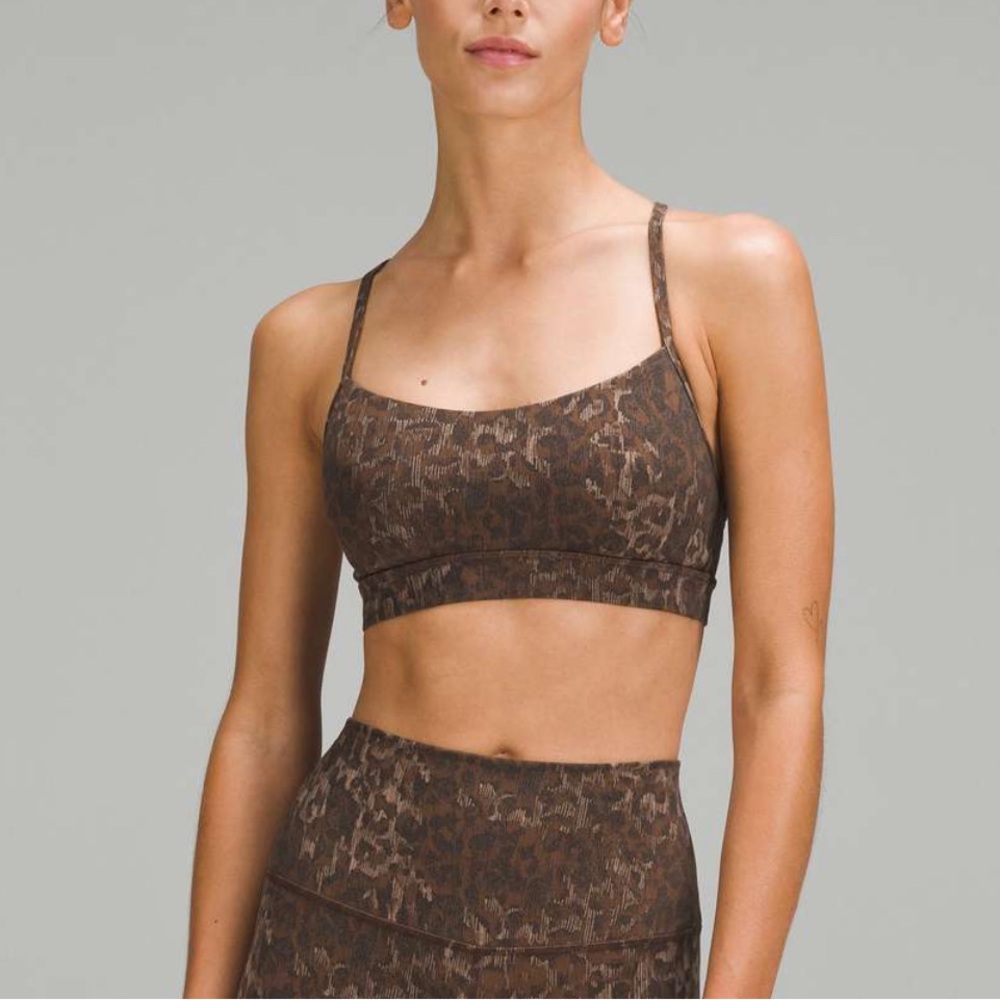 Lululemon flow Y nulu bra truleopard